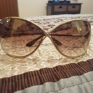 Tom Ford Miranda Bronze Gold Sunglasses